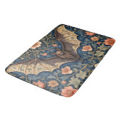 Elegant Flying Bat William Morris geïnspireerd Blo Badmat (Gekanteld)