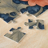 Elegant Flying Bat William Morris geïnspireerd Blo Legpuzzel (Zijkant)