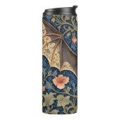 Elegant Flying Bat William Morris geïnspireerd Blo Thermosbeker (Gedraaid links)