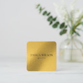 Elegant foil gold modern visitekaartje (Staand voorkant)