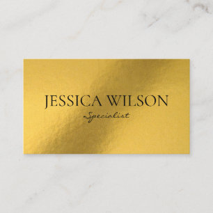 Elegant foil goud modern visitekaartje