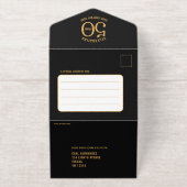 Elegant Foiled Tear-Off 50 Years in Business All In One Uitnodiging (Buiten)