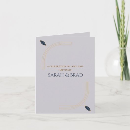 Elegant Folded Invitation (Voorkant)
