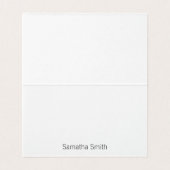 Elegant Folded Notecards Visitekaartjes (Binnenkant ongevouwen)