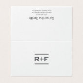 Elegant Folded Notecards Visitekaartjes (Buitenkant ongevouwen)