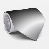 Elegant Folds of Black and White Stropdas (Opgerold)