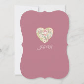 Elegant Foliage Berry roze Waterverf Wilde bloemen Kaart (Achterkant)