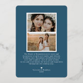 Elegant Foliage | Hanukkah Photo Collage Kaart (Achterkant)