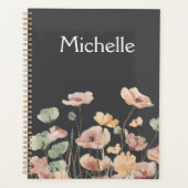 Elegant foliage rustic botanical watercolour Planner (Voorkant)