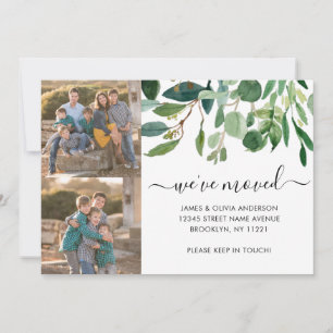 Elegant Foliage We hebben New Home Photo Moving Aankondiging