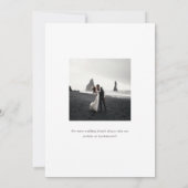 Elegant Forest Monogram Wedding Invites Kaart (Achterkant)