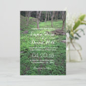 Elegant Forest Wedding Invitations Kaart (Staand voorkant)