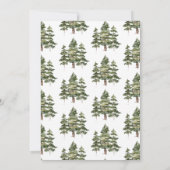 Elegant Forest Wedding Kaart (Achterkant)