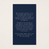 Elegant Forever Hearts Photo Funeral Prayer Card (Dos)