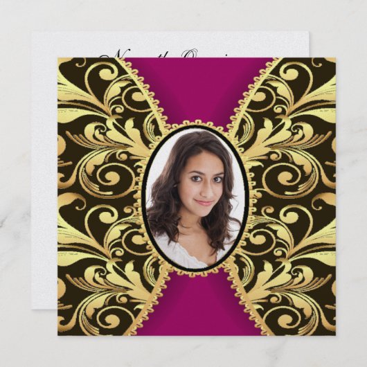 Élégant Formal Event Invitation (Devant / Derrière)