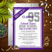 Élégant Formal High School Invitations de Réunion