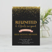 Élégant Formal High School Reunion Invitation (Debout devant)