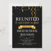 Élégant Formal High School Reunion Invitation (Devant)