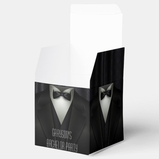 Elegant Formal Tuxedo Bachelor Party Bedankdoosjes (Geopend)