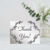 Elegant Formeel Dank u Briefkaarten (Staand voorkant)