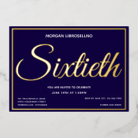 Elegant Formeel Goud 60 Zestigste Verjaardag