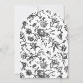 Elegant formeel script zwart-wit Vrijgezellenfeest Kaart (Achterkant)