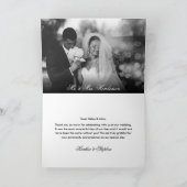 Elegant Formele foto's Weddenschap Bedankkaart (Binnen)