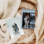 Elegant Foto 50th Wedding Jubileum Party Kaart