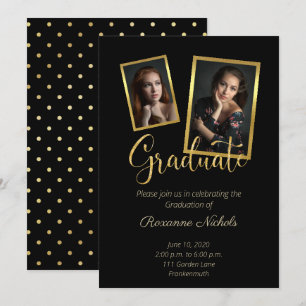Elegant foto Afstuderen Hartelijk dank Kaart