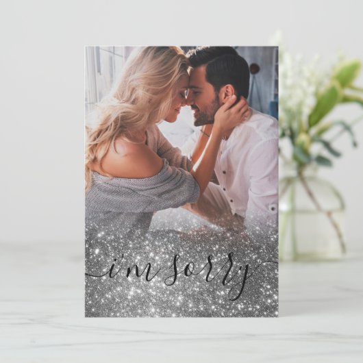 Elegant Foto Het spijt me dat ik Kaart ben. (Staand voorkant)