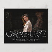 Elegant Foto High School Cheap Afstuderen Blad (Voorkant)