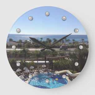 Elegant, foto, hotel, grote klok