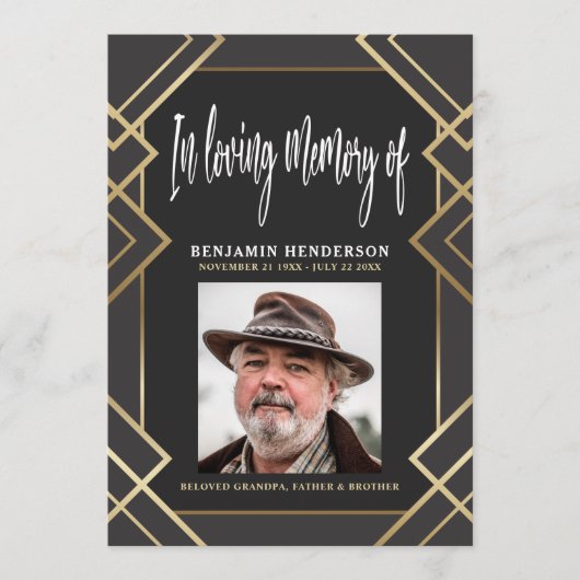 Elegant foto in het liefhebben van geheugen begraf programma (Voorkant)