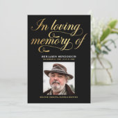 Elegant foto in het liefhebben van geheugen begraf programma (Staand voorkant)