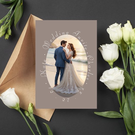 Elegant Foto Lijst QR Code Kaart