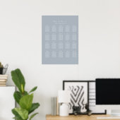 Elegant Foto lijst Qr Code zitgrafiek Poster (Thuiskantoor)