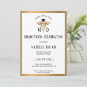 Elegant Foto MD Doctor of Medicine Afstuderen Kaart