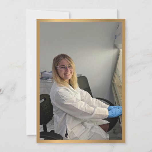 Elegant Foto MD Doctor of Medicine Afstuderen Kaart