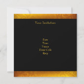 Elegant Foto Sinaasappel Floral 30th Birthday Kaart (Achterkant)