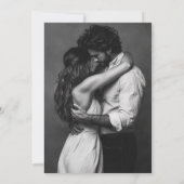 Elegant foto slaat de datum op save the date (Achterkant)