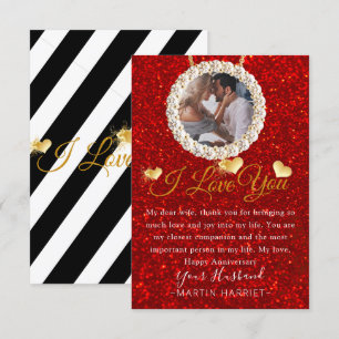 Elegant Foto van jou Jubileum Kaart voor vrouw