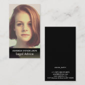 Elegant foto visitekaartje (Voorkant / Achterkant)