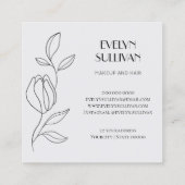 Elegant foto visitekaartje (Achterkant)