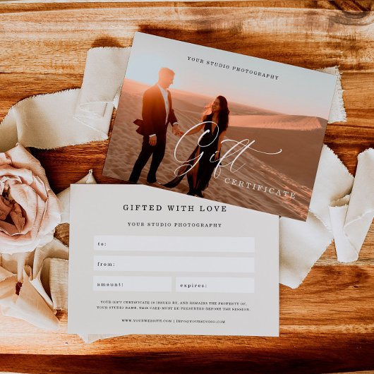Elegant fotografie-cadeaubon | CadeauKaart