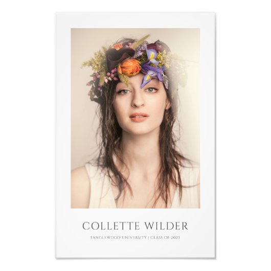 Elegant Fotoportret Afstuderen 2023 Foto Afdruk (Voorkant)