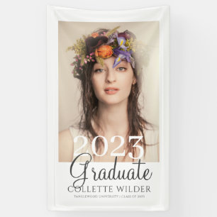 Elegant Fotoportret Afstuderen 2023 Spandoek