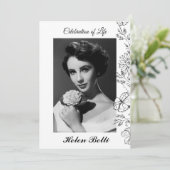 Elegant Fotoviering van de begrafenis van de herde Kaart (Staand voorkant)