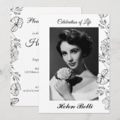 Elegant Fotoviering van de begrafenis van de herde Kaart (Voorkant / Achterkant)