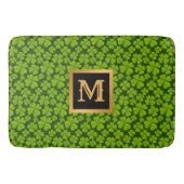 Elegant Four Leaf Clover Floral Bath Mat (Voorkant)