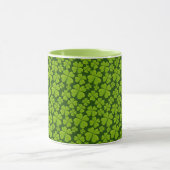 Elegant Four Leaf Clover Floral Mok (Midden)